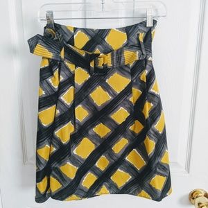 The Limited Patterned Skirt with Belt